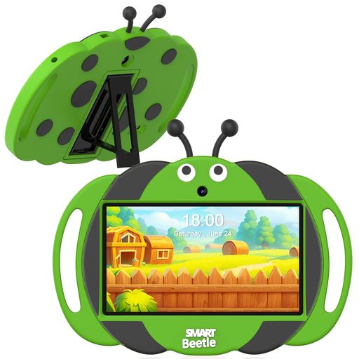 PRITOMプリトムキッズタブレット7インチYouTubeKids&Googleキッズスペース対応利用時間制限可能落下防止軽量ケース付きGMS認証2GBRAM+32GBROM3500mAh1024*600IPSWiFi