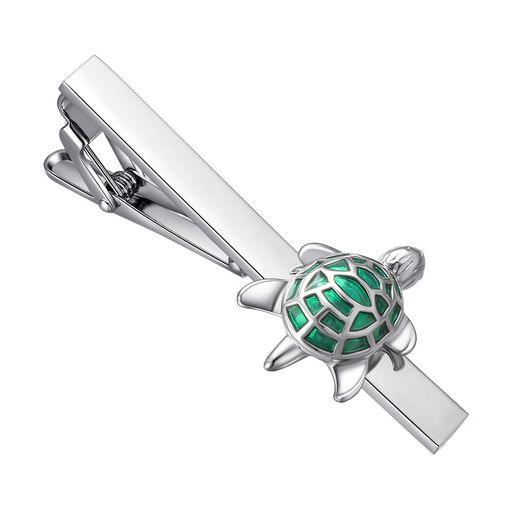 Yoursfs可愛いネクタイピン亀ネクタイピンユニークおもしろおしゃれメンズ小物緑