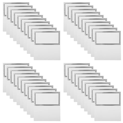 NOLITOY結婚式席札100枚セット二つ折りテーブルカード空白手作り可能パーティー用名札カード9X5Cm紙製..