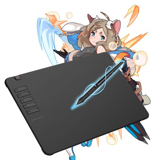 SpaseebaペンタブレットペンタブT90610x6インチ板タブ筆圧8192レベル10つショートカットキー充電不要ペン超薄型携帯便利クリスタオンライン授業初心者ペンタブレット
