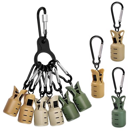 BLOOPICエギカバーネジカラビナ傷防止保護カバー木製エビフック保護カバー傷防止釣りアクセサリーABS素..