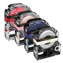 YUUテプラりぼんキングジムテプラリボンテープ12MM赤互換カートリッジネイビーピングレッド白金文字TEPRAPROSFR12SZSFR12RZSFR12PZS...