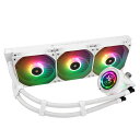 ThermalrightCOREVISION360WhiteARGBCPUAIOCooler、IPSLCDスクリーン、480480解像度、AM5&Intel