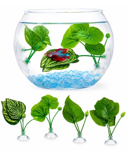 セット内容:人工水草4点セット(4種類の観賞用シミュレーション水草 各1本);注意:葉っぱの上で遊ぶのに慣れるには時間がかかり、すべての魚が葉っぱを気に入るとは保証できませんので、その点はご了承ください。 池の環境を作りましょう: このベタのリーフハンモックは魚の生活環境をシミュレートするように設計されています。リアルな葉が波で揺れ、水槽に自然の美しさを加えます。吸盤固定設計を採用また、お好みに合わせて曲げたり動かしたりして、ゴージャスで自然な水中景観を作ることができます。 産卵と休憩場所: 私たちのベタフィッシュハンモックは、魚の卵の繁殖地としてだけでなく、ちょっとした休憩にも良い場所を提供します。産卵や休息に最適で、自然で快適な環境を作り出します。 お手入れも簡単です: このベタフィッシュハンモックは手間がかからず便利です。水で流せば、きちんとした状態を保つことができます。刈り込み、剪定、施肥の必要がないので、時間と労力を節約できます。 広い適用: 葉のハンモックは耐久性があり、信頼できる適用範囲が広いABS材料から成っているのであなたの魚を衰退させず、傷つけない。