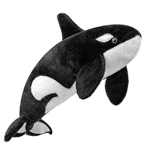 ZHONGXINMADEリアルなシャチのぬいぐるみ海の生物40cmかわいいシャチのぬいぐるみシャチのぬいぐるみ子..