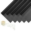 PATIKIL20枚花包装紙22x22インチ韓国スタイル花束クラフトパッケージング防水紙黒リボン付き