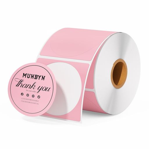MUNBYN50mmݥ߷٥륷륵ޥ٥ԥ󥯥եȥ밸̾륷ѻ50mmx50mm750٥/1DI...