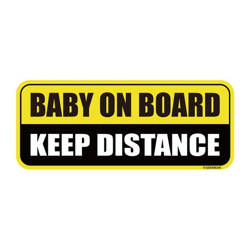 BABY ON BOARD MAGNET (SQUARE TYPE) (YELLOW/BLACK) ٥ӡܡɥƥå-٥ӡ...
