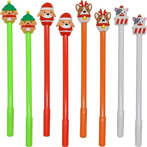 Other - Maydahuiかわいいクリスマス犬ボールペン12本セット0.5mm黒インクジェルボールペンおしゃれ文房具筆記用お祝い贈り物オフィスプレゼント