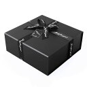 JiaWeiギフトボックス21x19x8.8cm弓付きギフトボックスふた付きマグネットプレゼントぼっ高級ギフトボックスプレゼントボックス結婚式