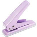 穴開けパンチルーズリーフパンチ1穴穴径6MM20枚入りコンパクト軽量持ち運び可能丈夫DIYマニュアル事務用品(パープル)