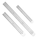 PURAIMAステンレス定規15cm/20cm/30cm3個セット、スケール付き、高品質、耐久性抜群、便利な測定ツール
