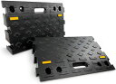 ROBLOCK 高さ10 CM 段差プレート 2個入りのポータブル自動車用坂道阶 梯板 台阶 斜坡板、重プラスチック敷居坂道階段坂道...