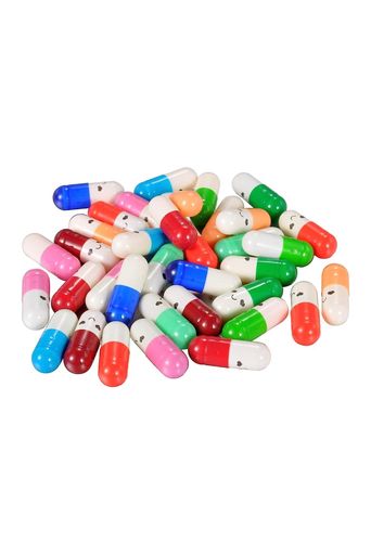 HAKSE+LABカプセルレターカラフルスマイルフェイスラブレターフレンドシップメモ帳パーティーくじ便箋ミニレターギフト可愛い100個入り50個入り(50個入)