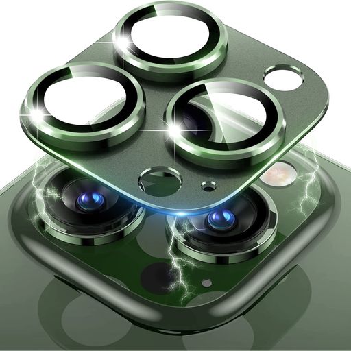 ReHowyカメラフィルムiPhone13Pro/iPhone13ProMax対応カメラレンズカバーアルミ合金+9H硬度強化ガラス製レンズカバー露出オーバー防止キズ防止耐衝撃全面保護カメラカバー高透過率防塵金属