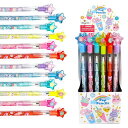 TINYMILLS24個のユニコーンドーナツカップケーキ積み重ね可能なプッシュ鉛筆の品揃えユニコーンガール誕生日パーティー好意賞カーニバルグッディバッグスタッフ...