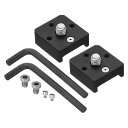 PATIKILミニボールヘッドコールドシューマウントアダプター6mmネジ付き2個コールドシューブラケットDSLRカメラフラッシュLEDライトモニターマイク用ブラック