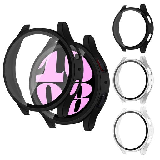 【3色セット】コンパチブルGALAXYWATCH5/4ケース40MM44MMレディースメンズ、コンパチブルGALAXYウォッチ5/4カバー40MM44MM、PC保護ケース強化ガラス薄型耐衝撃タッチ感度が良い高透過率