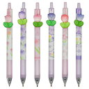 MAYDAHUIおしゃれチューリップ花ノック式ボールペン6本セット0.5MM黒インクかわいいロマンチックフラワー文房具ギフトジェルボールペンおもしろ可愛い