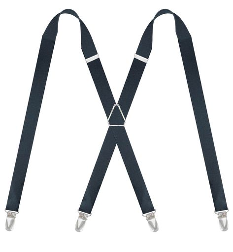 [QCWQMYL] サスペンダー メンズ x型 4クリップ 細い 25mm 女性 男女兼用 カジュア...