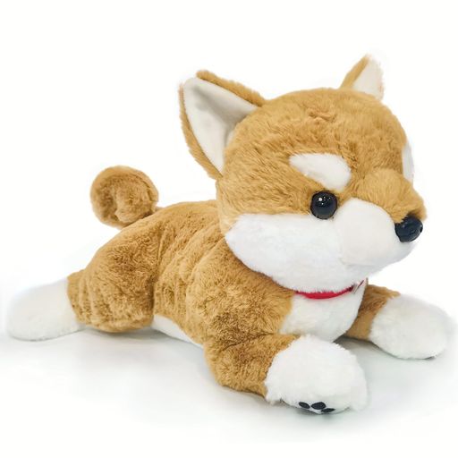 柴犬抱き枕可愛いリアルぬいぐるみ動物ふわふわ生々しい犬いぬ柔らかいぬいぐるみうま寝室インテリア店飾り誕生日入学祝い卒業祝いプレゼントブラウン昼寝まくら35cmク...