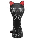 ゴルフクラブヘッドカバーゴルフウッドカバーカッコイイネコデザインゴルフヘッドカバーゴルフウッドカバーAliennanaCuteCatドライバーカバー(DR)フェ...
