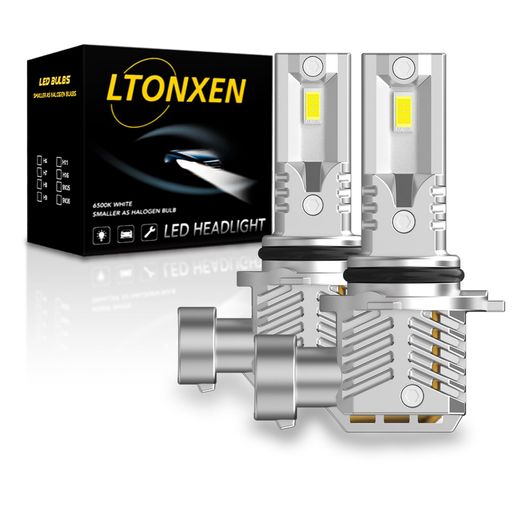 LTONXENLEDヘッドライトHB4フォグランプ新車検対応ホワイト爆光ミニサイズ一体型ファンレス純正交換加工不要無極性DC9-16V車用LEDバルブ(2個入)