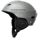 OUTDOORMASTERスキーヘルメットスノーボードヘルメットバイザー付きスノーヘルメット全方位調整アジャスター高密度EPSスキー用ヘルメット3D保護クッショ...