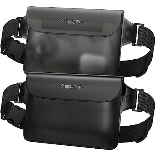 Spigen 完全防水 ウエストポーチ 2枚セット 小物 IPX8認証 海 プール 川 旅