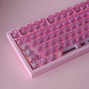 透明キーキャップ114キーチェリープロファイルPC素材PINKKEYCAPSSETチェリーMXスイッチのメカニカルキーボードに適合