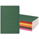 ZCZNカラーノート糸綴じA530枚8mm横罫6色12冊セットオフィス勉強用ノートスケジュール帳ノートブック(ネオンカラー)