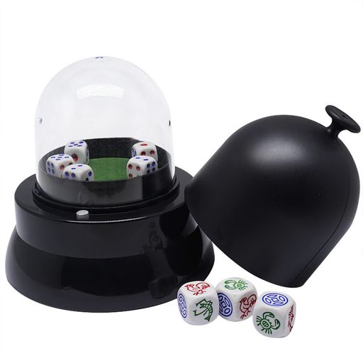 ACATIMサイコロゲーム電動ダイスカップダイス8個セットイカサマ防止パーティーサイコロカップサイコロ飲み会忘年会新年会合コンクリスマスゲーム