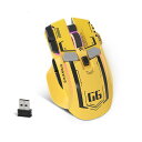 A.JAZZ G6 ゲーミングマウス ワイヤレスBT/2.4GHZ/TYPE-C接続 静音 10ボタン 11RGB 機甲外観 PIXART DPI V2 RIVAL 3 G203 メカニカルマウス フロスト感 人間工学 5段DPI調節可能(2)