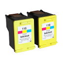 DelightcolorHP対応リサイクルインクHP1103色カラーCB304AAカシオ用PI-110C(2個入り)