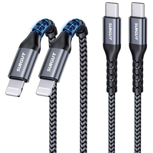 SUNGUYUSB-CLightningケーブル0.3M2本セット【MFi認証取得】タイプcライトニングケ...