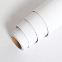 壁紙シール白10mはがせるおしゃれ北欧厚手のり付きdiy天井壁紙シート賃貸防水wallpaper幅44cm10m(マット調ホワイト)