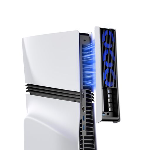 KIWIHOMEPS5PRO用冷却ファンps5pro周辺機器自動温度検出風速調整可能LEDライト付きUSB3.0低騒音熱対策ps5proアクセサリープレステ5proプレイステーション5pro用usbファン