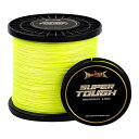 ヘラクレス(HERCULES)PEライン釣り糸スーパータフ4本編み細かい糸遠投peX4釣りライン高強度高感度イエロー500YDS-0.8号[12lb/5.4kg...