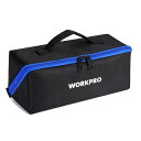 WORKPROツールバッグパカットバッグヒッポケース布製工具ケース工具ケース工具収納工具袋道具袋長さ265x幅110x高さ115mm大口収納大開口大容量1680...