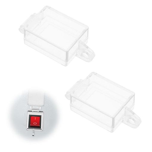 TVETE防水スイッチカバー【2個セット】ロッカースイッチ保護カバーボート型スイッチ用誤操作防止防水防..