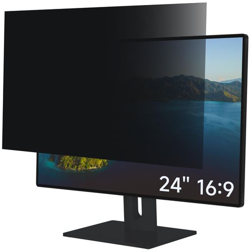 24インチ16:9プライバシーフィルターブルーライトカットPCフィルター反射防止覗き見防止両面使用可能PC..