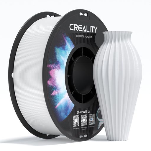 Creality CR-PETG フィラメント 1.75mm径 正味量1KG 3Dプリンター用フィラメント 3Dプリンタ造形材料 高い耐衝撃性 耐熱性 光沢感あり ほとんどの3Dプリンターに対応 (白/ホワイト)