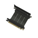 LINKUP-AVA5PCIE5.0ライザーケーブル|RTX5090RX9070GPUに対応|x16128GB/s速度|PCIe4.0&WRX80/WRX90Eと互換性あり|ストレートブラック5cm(全長9cm)