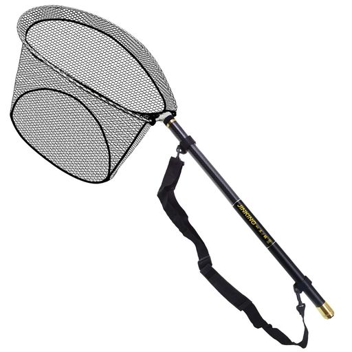 JINKING玉網タモ網ランディングネット伸縮小継玉の柄全長5Mたも網釣りタモタモ網折りたたみ玉ノ柄カーボン製淡水海水両用