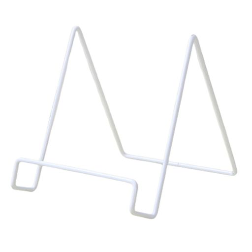 ModestJoyワイヤースタンドブックスタンド卓上本立て写真立てタブレット金属製(ホワイト、大)色紙カタ..