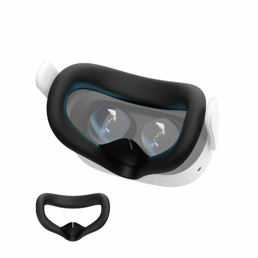 AMVRQUEST3S専用シリコンフェイスカバーVRフェイスクッション防汚汗止め水洗い可能光漏れを軽減交換用(ブラック) AMVRQUEST3S専用シリコンフェイスカバーVRフェイスクッション防汚汗止め水洗い可能光漏れを軽減交換用(ブラック)