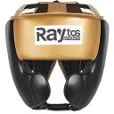 Raytosヘッドギアボクシング【軽量210gPU製、180度広視野、独立ゾーン保護、滑り止めヘッドストラップ付き、男女兼用】キックボクシングぼくしんぐboxing(ブラックゴールド)