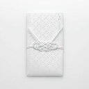印刷加工実験室祝儀袋SAWARIGAMIiwai純白(本体:七宝柄)18.5cmx10.5cm