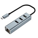USBハブ3.04ポート5GBPS高速転送【超小型・軽量設計・100CMケーブル】MACBOOK/SURFACEPRO/CHROMEBOOK他ノートPCNINTENDOSWITCH対応(3つUSB2.0ポート+LANポート・USB(2)