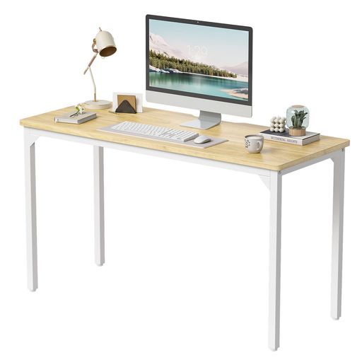 CubiCubiデスク勉強机組み立て簡単頑丈パソコンデスク机pcデスク一人暮らし幅100cm*奥行き48cmホワイト